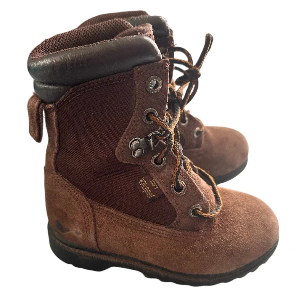 Youth Size 11 Red Head Thinsulate 100% Waterproof Boots Brown Kids Hunting Lace